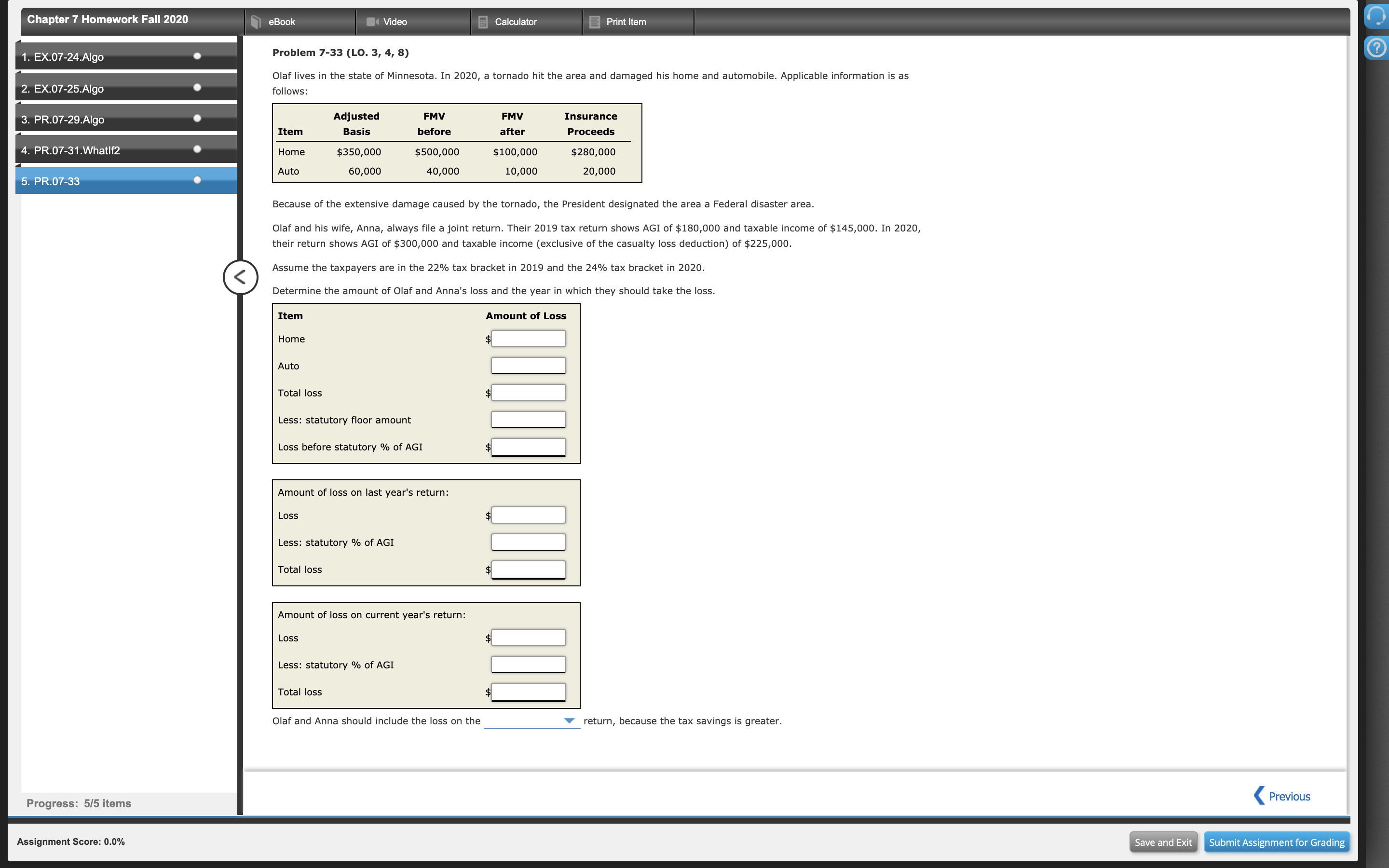 Here is all the information, HELP PLEASE Chapter 7 Homework Fall 2020