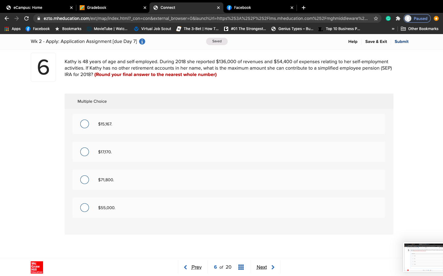 Hello, I need help solving this accounting problem. S eCampus: Home Gradebook