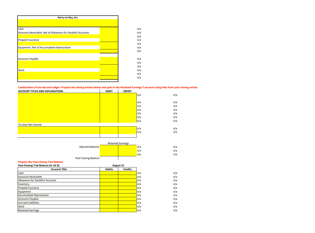 device. You will receive a 0 if you use any other spreadsheet