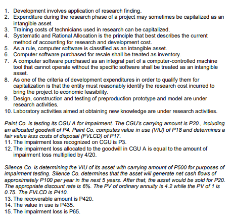TRUE OR FALSE: Write the word TRUE if the statement is correct,