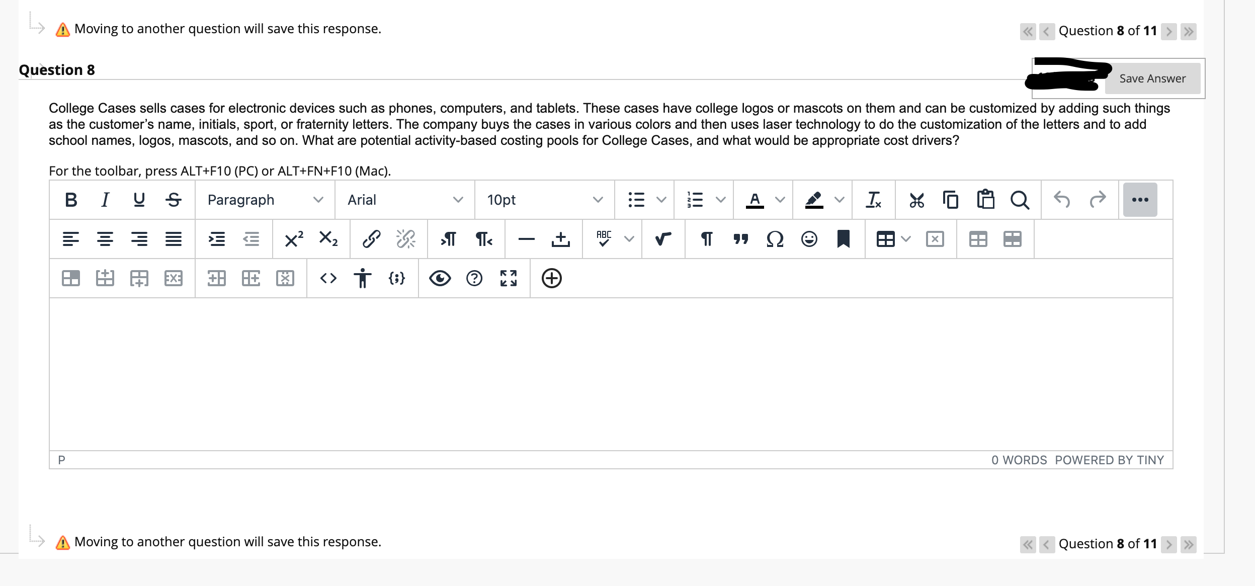 ALT+FN+F10 (Mac). BIUS Paragraph Arial 10pt WN - V A Z V