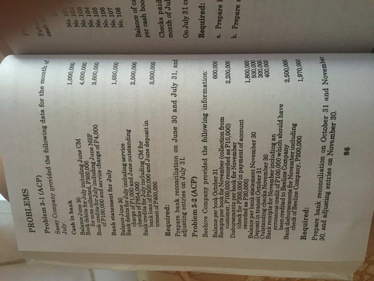 Please provide explanation and step by step solution. Thank you :) PROBLEMS