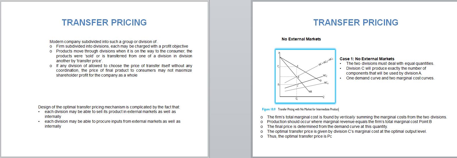 model, using only two products and assuming perfect competition. Much more complex