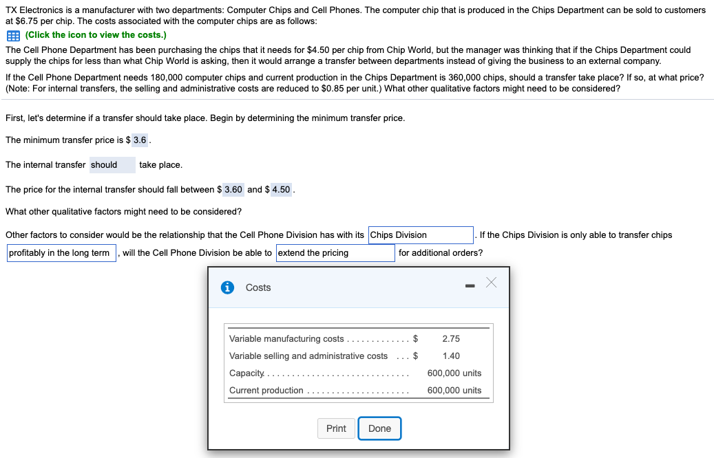 Please help with the last question. "What other qualitative factors might need