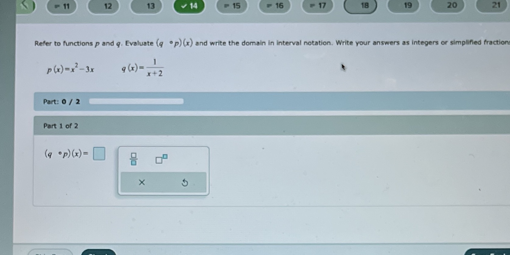 It's a 2 step problem 11 12 13 14 15 F 16