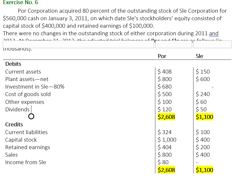 explain the answer in an easy and understand way Exercise No. 6