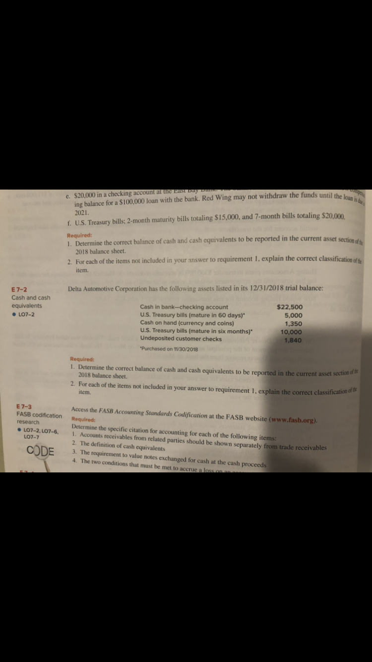 Please Help With Accounting Exercise E7-2. Enclosed in images is exercise.