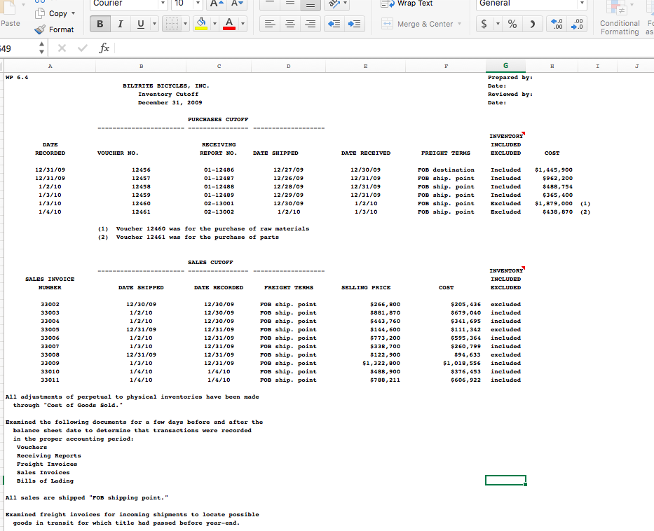 6 spreadsheet le. Provide your answers below the cutoff spreadsheets. Submit one