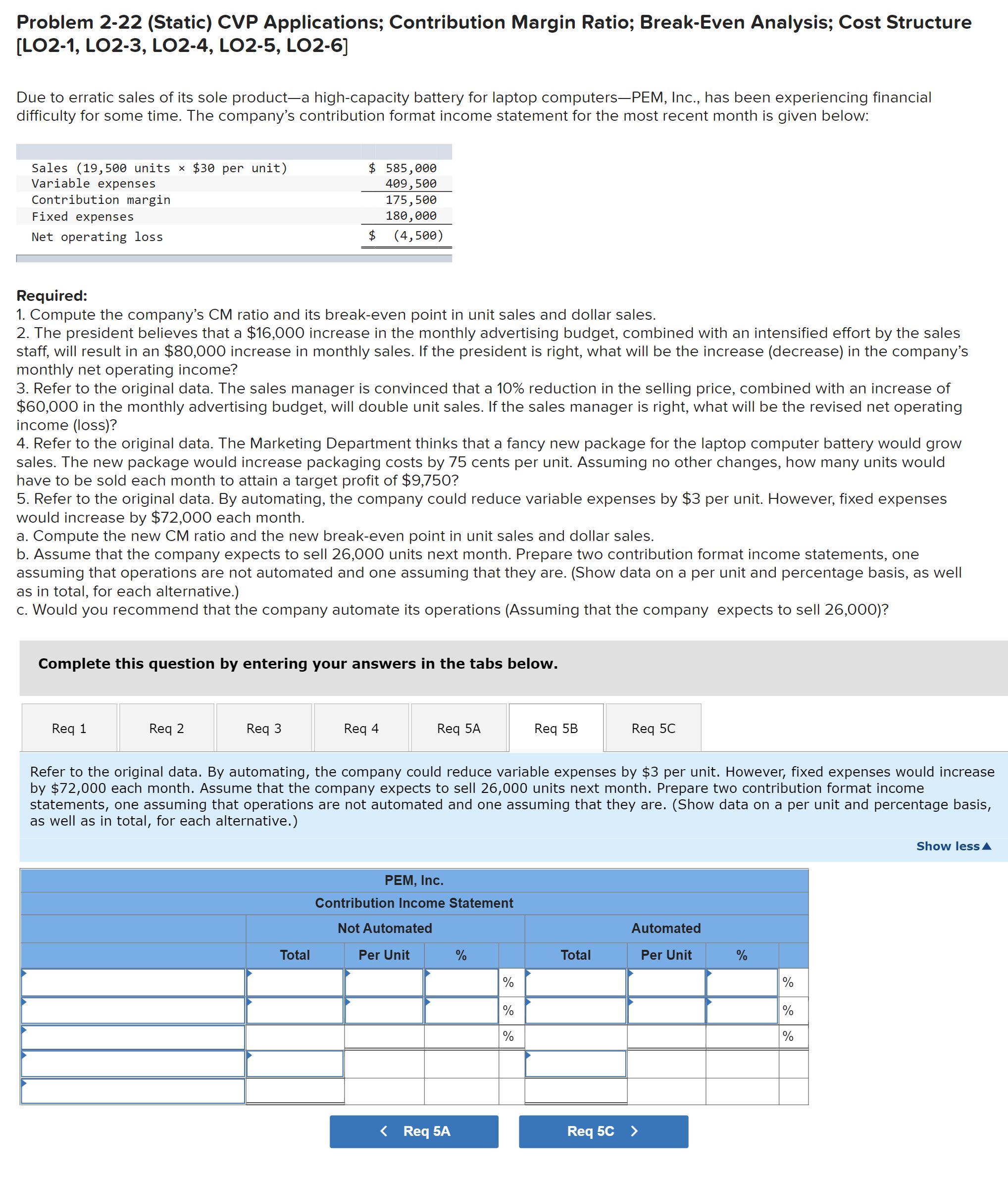 most recent month is given below: Sales (19,566 units x $36 per