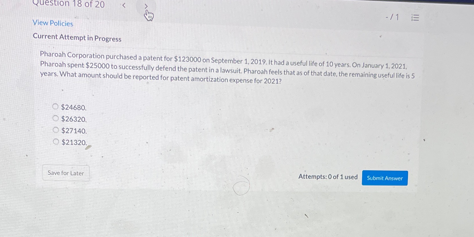 es Ion 8 of 20 View Policies Current Attempt in Progress Pharoah