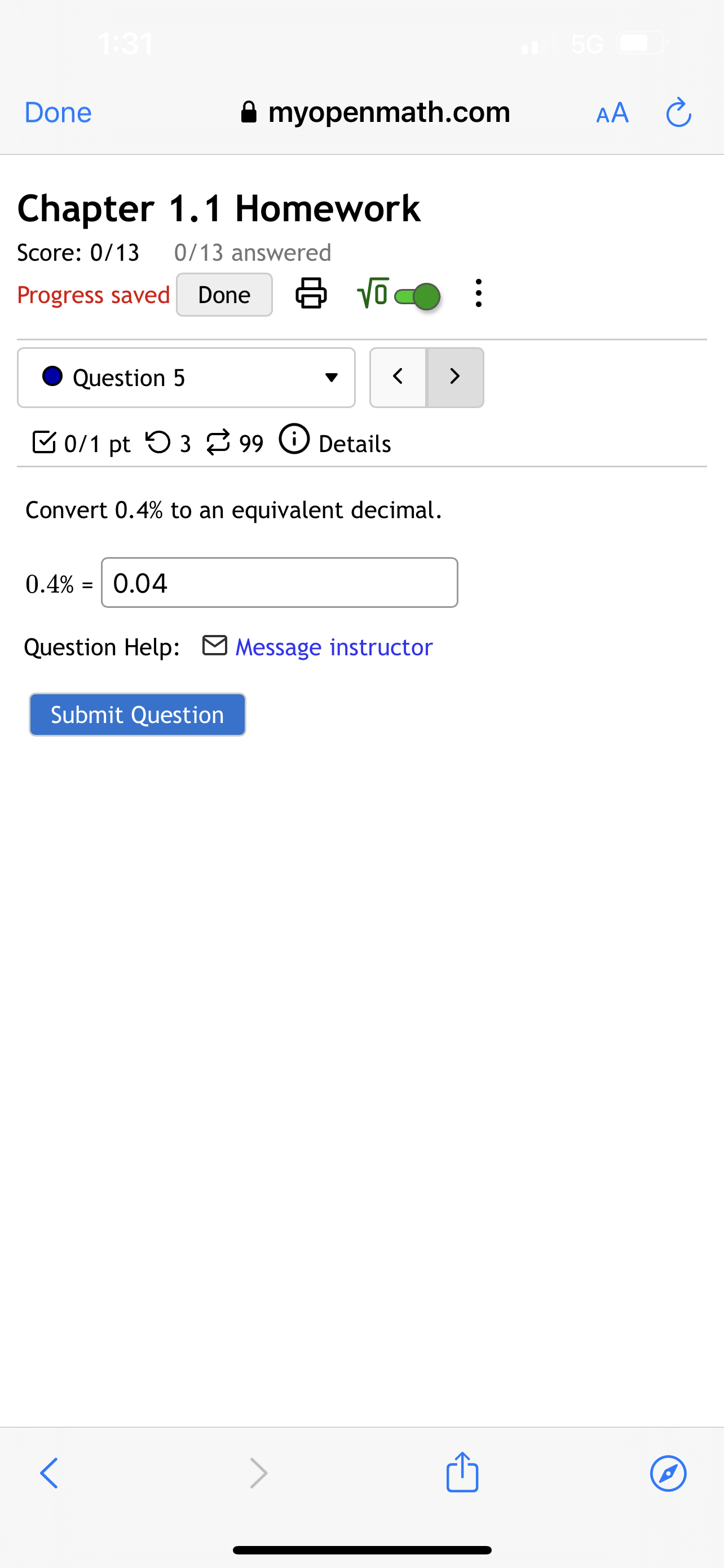AA Chapter 1.2 - 1.3 Homework Score: 0/21 0/21 answered Progress saved