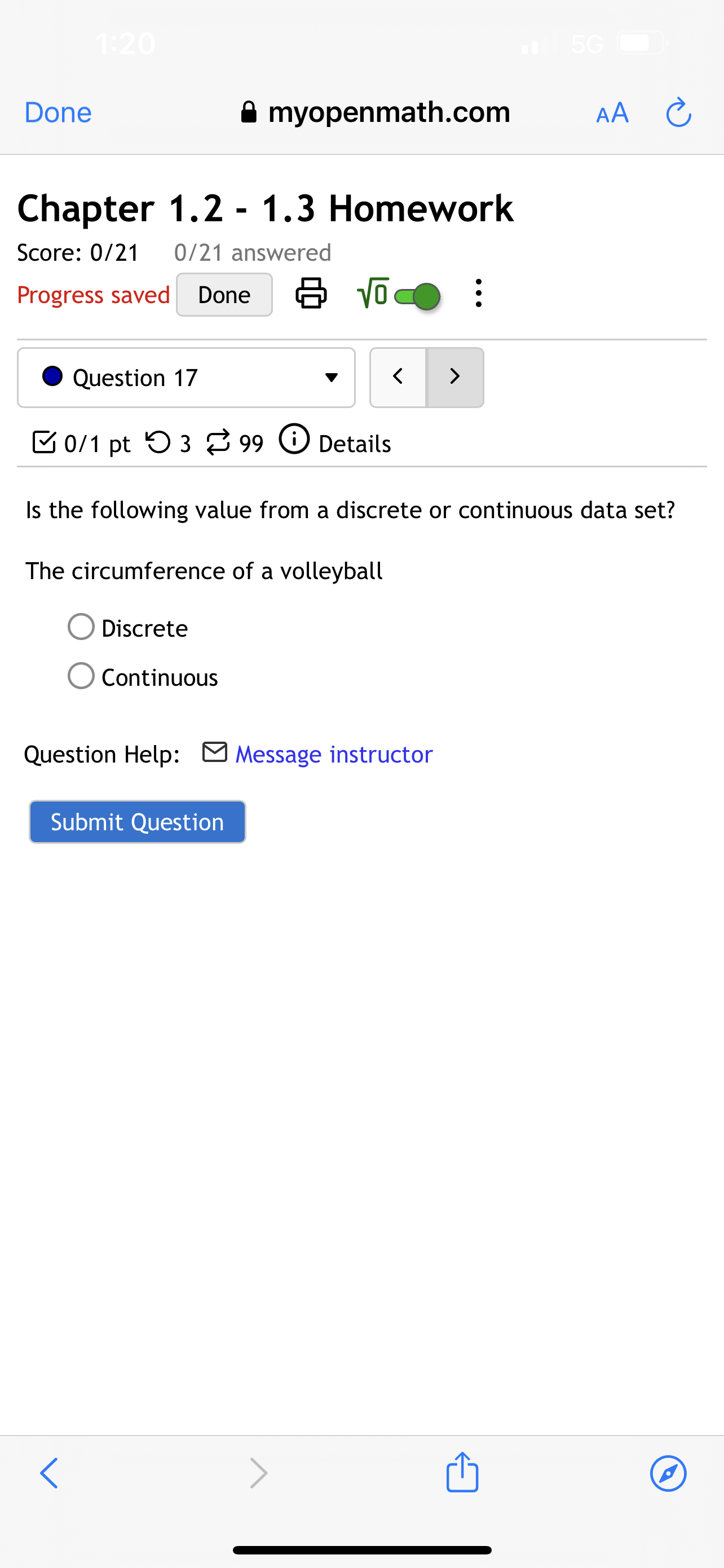 weight of a penny (in g). What type of data is this?