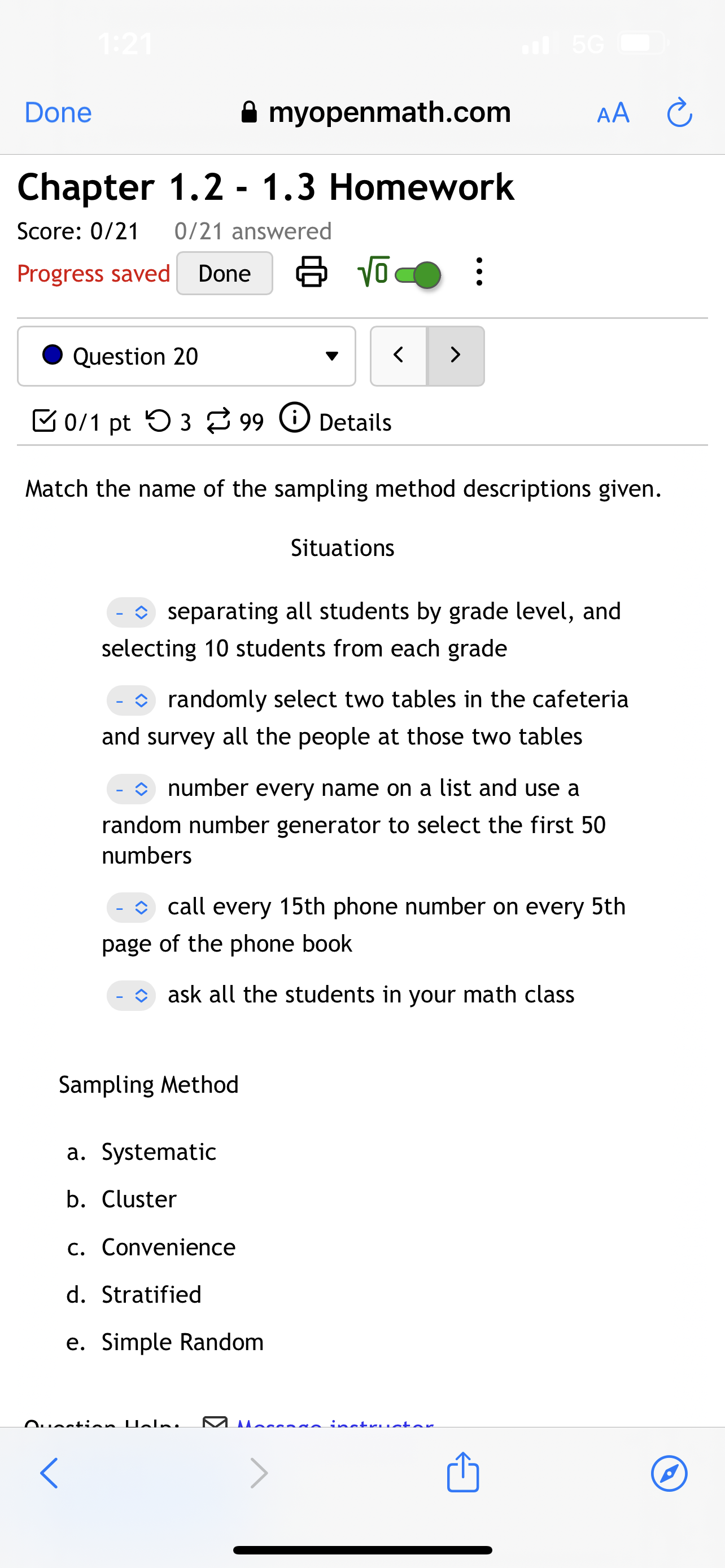 0/21 0/21 answered Progress saved Done EB] 'l'' 0 Question 9 v