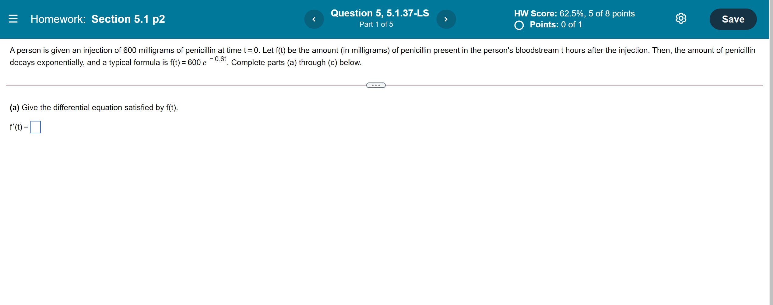 G (t) Calculate the growth rate after 7 years. 10,000- 0 4