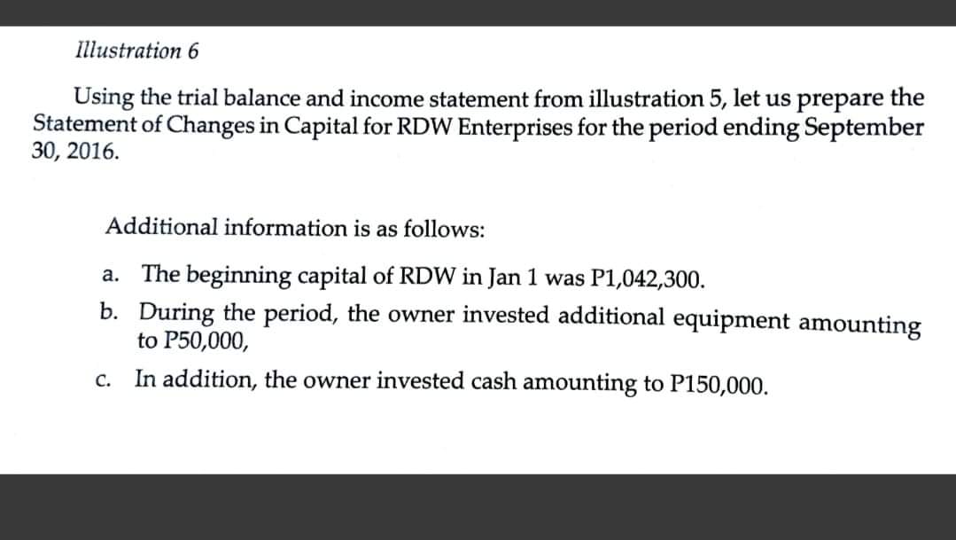 OF COMPANY) Statement of Changes in Capital For the Year Ended December