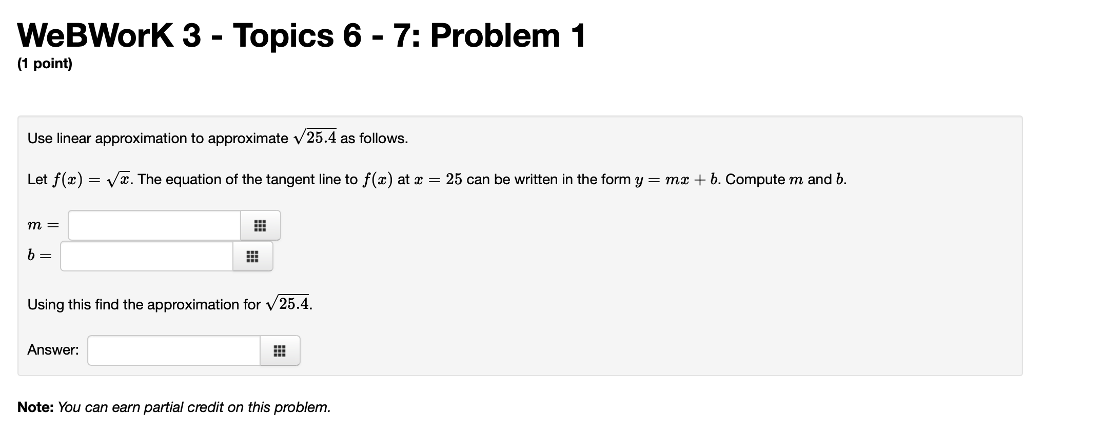 I need help on these 3 stats questions: WeBWorK 3 - Topics
