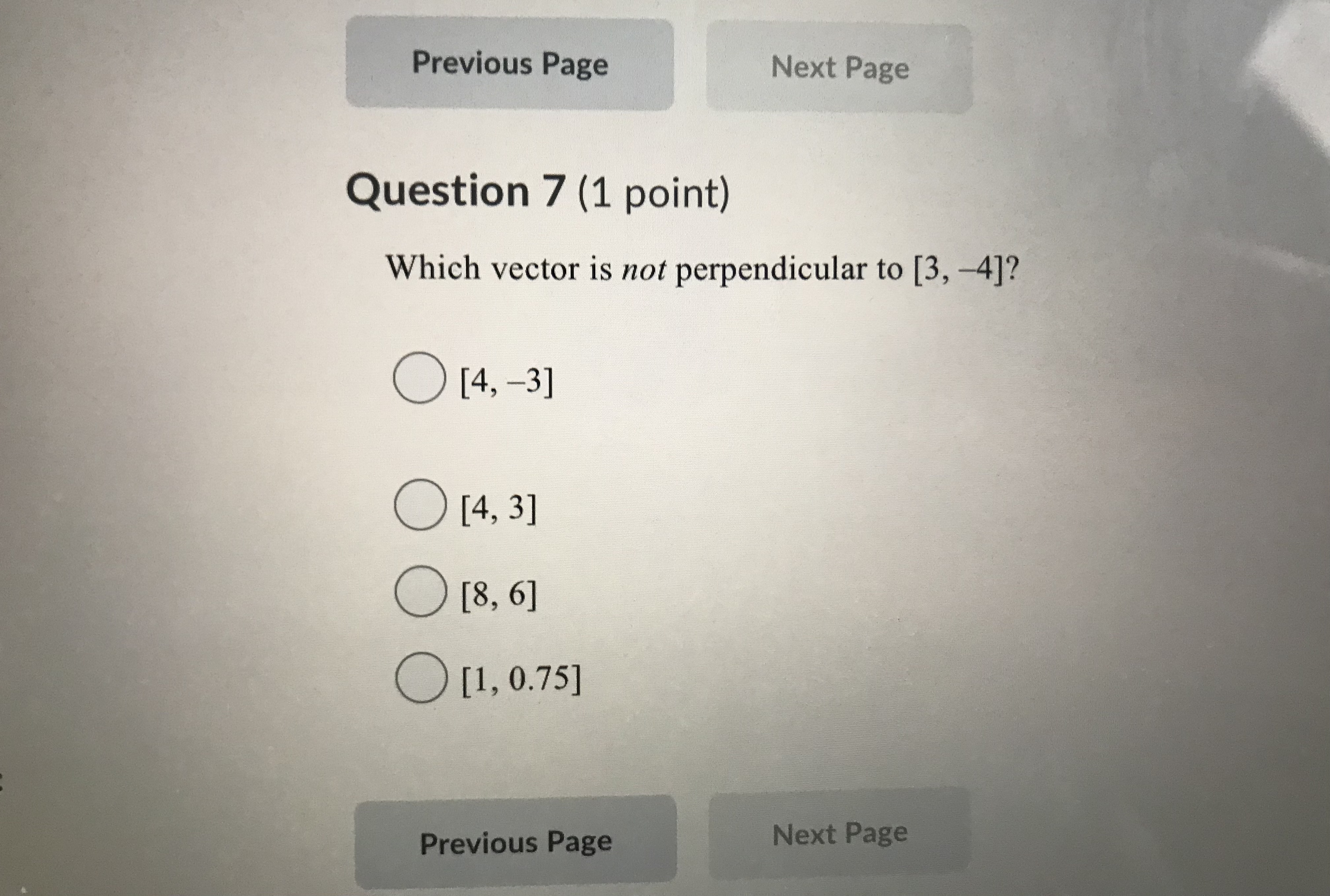 Page Question 5 (1 point) A ship is on a heading of