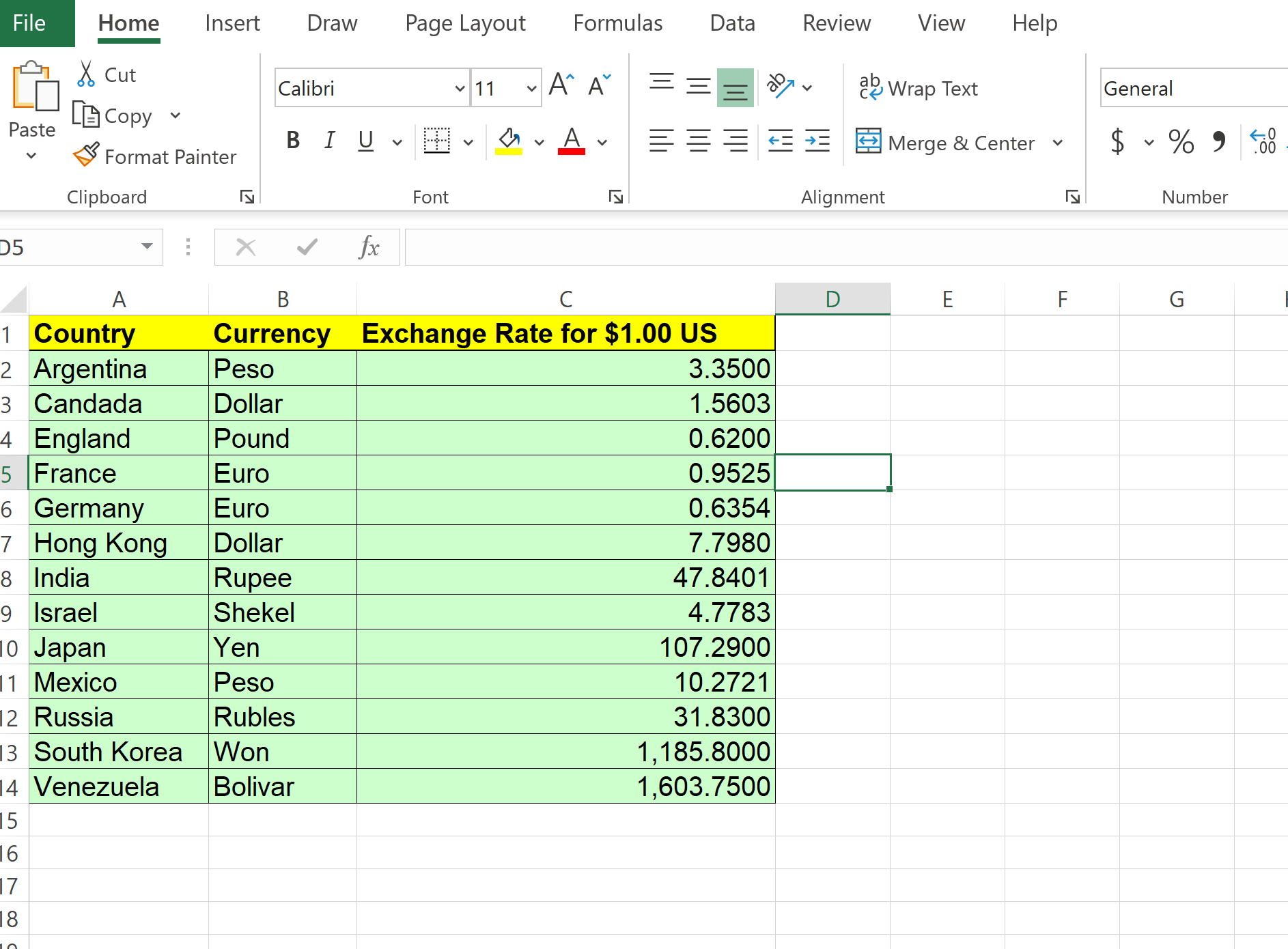  File Home Insert Draw Page Layout Formulas Data Review View Help