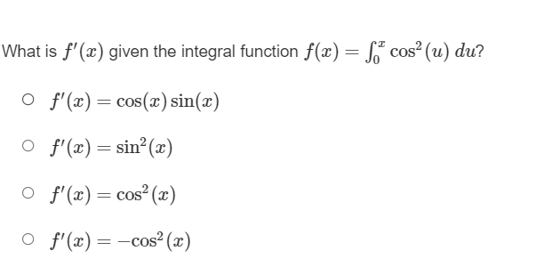 1 (cos u) duThe graph shown is x) = 2x + 3.