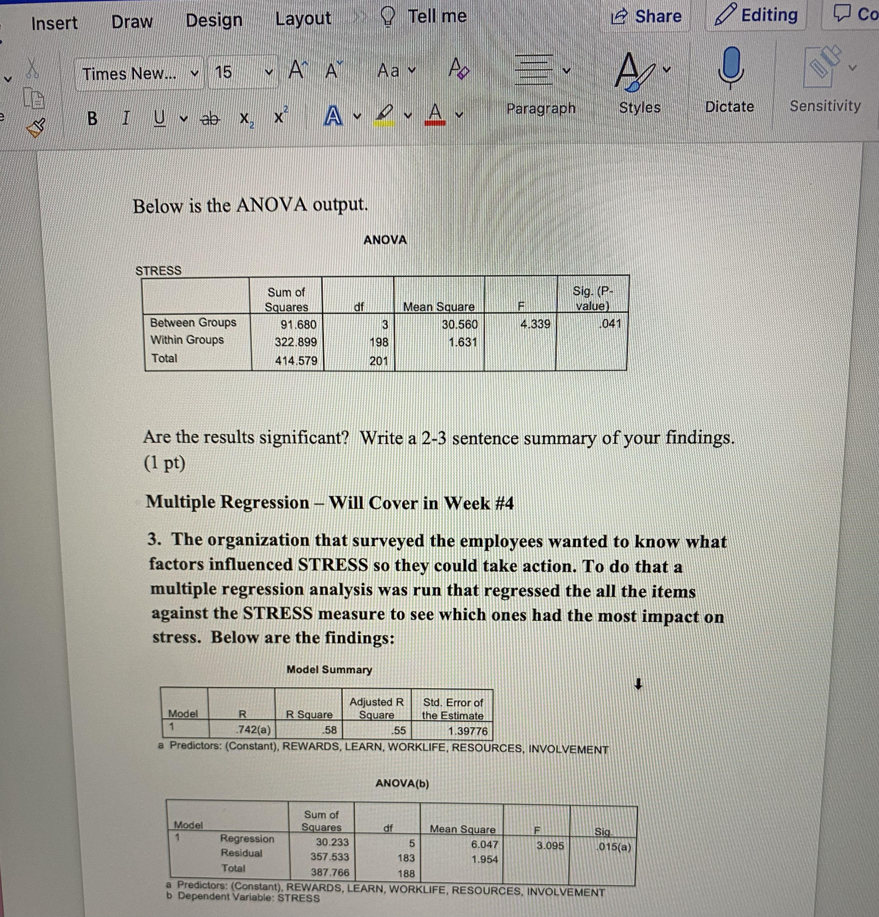  Share C Insert Draw Design Layout 2 Tell me Editing Times