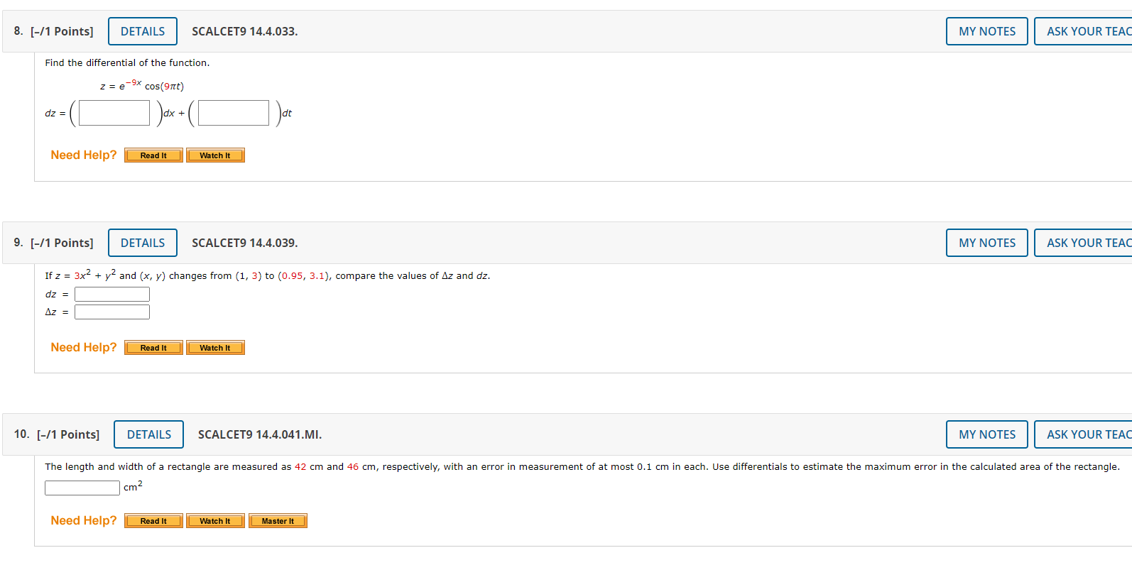 of the tangent plane to the surface z = f(x, y) at