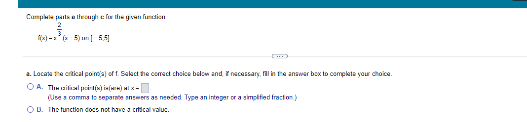 to complete your choice. (Simplify your answer. Type your answer in interval