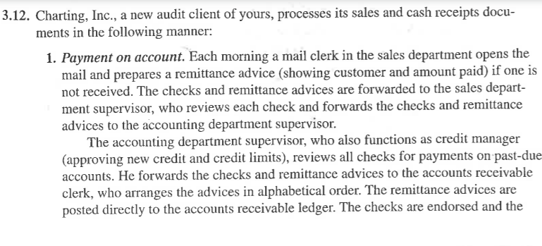 the controls based on the flowcharts. So the answer to that will