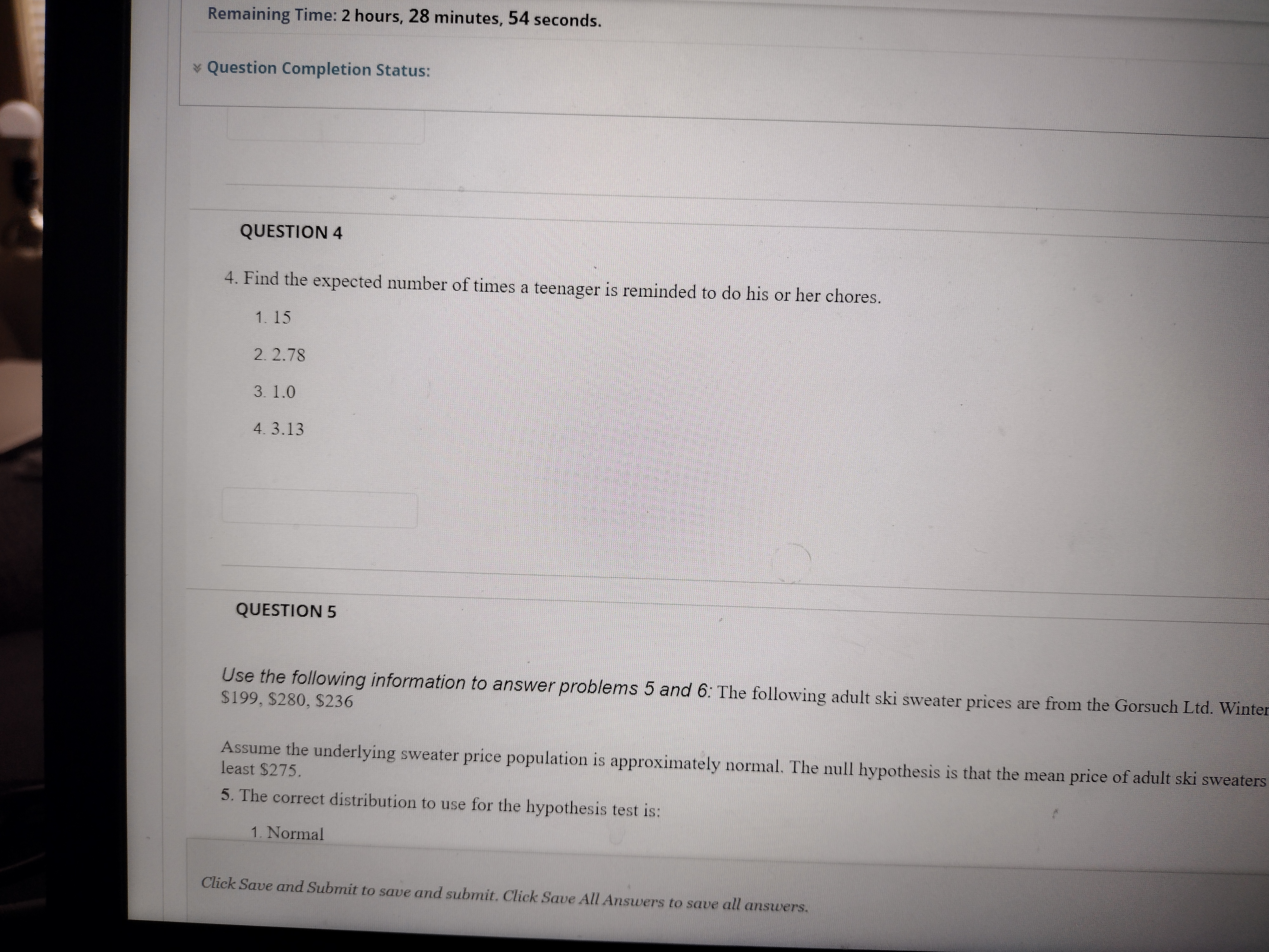 1-12 are printed on the sides of each die). Write out your