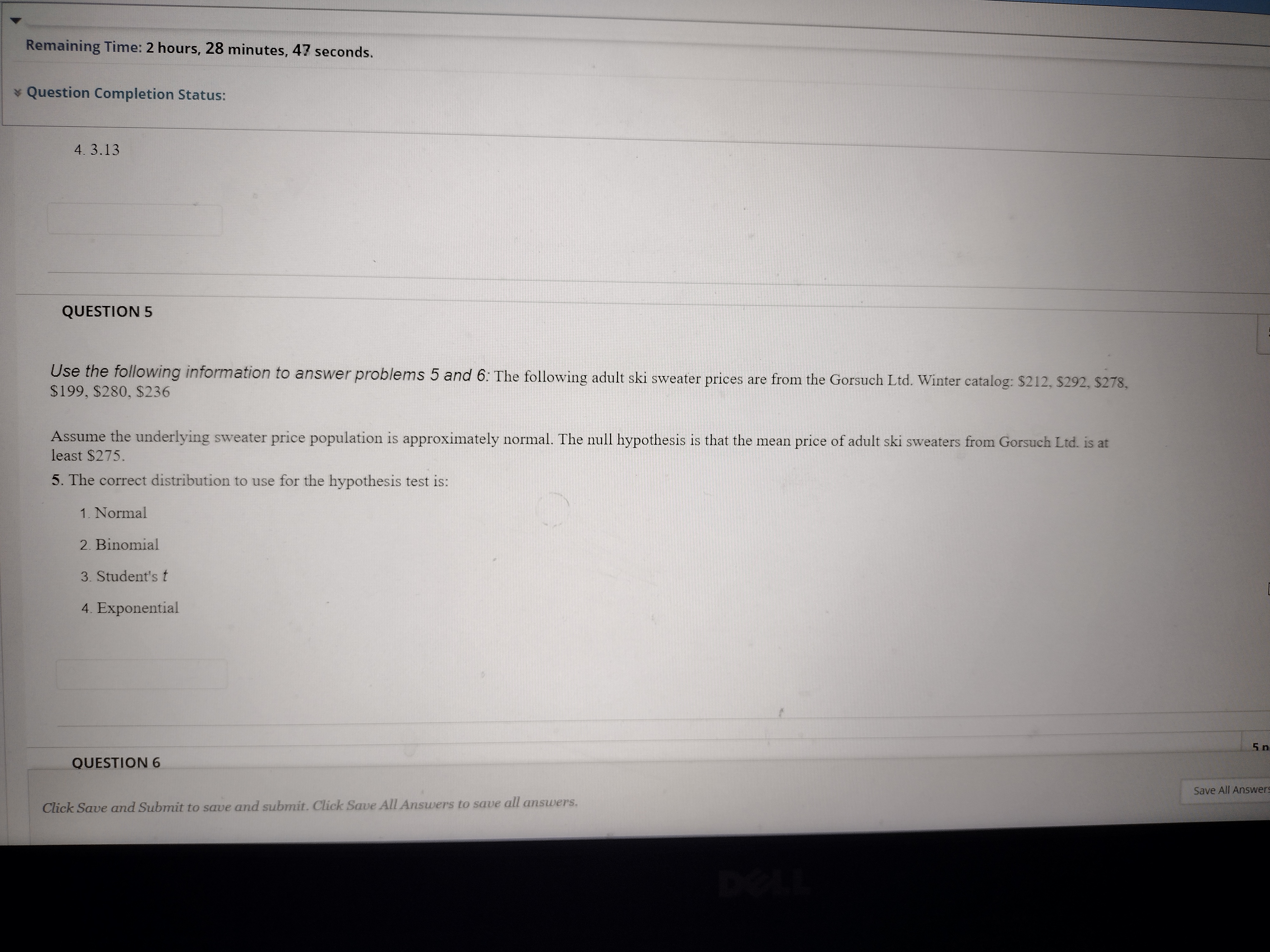 answer for each question. Let Event A = both dice show an