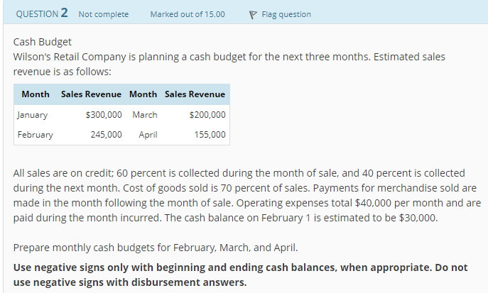 Hello, please see the question below: Use negative signs only with beginning