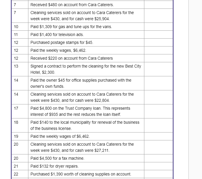and enough Ledger pages for all the accounts required. (To duplicate a