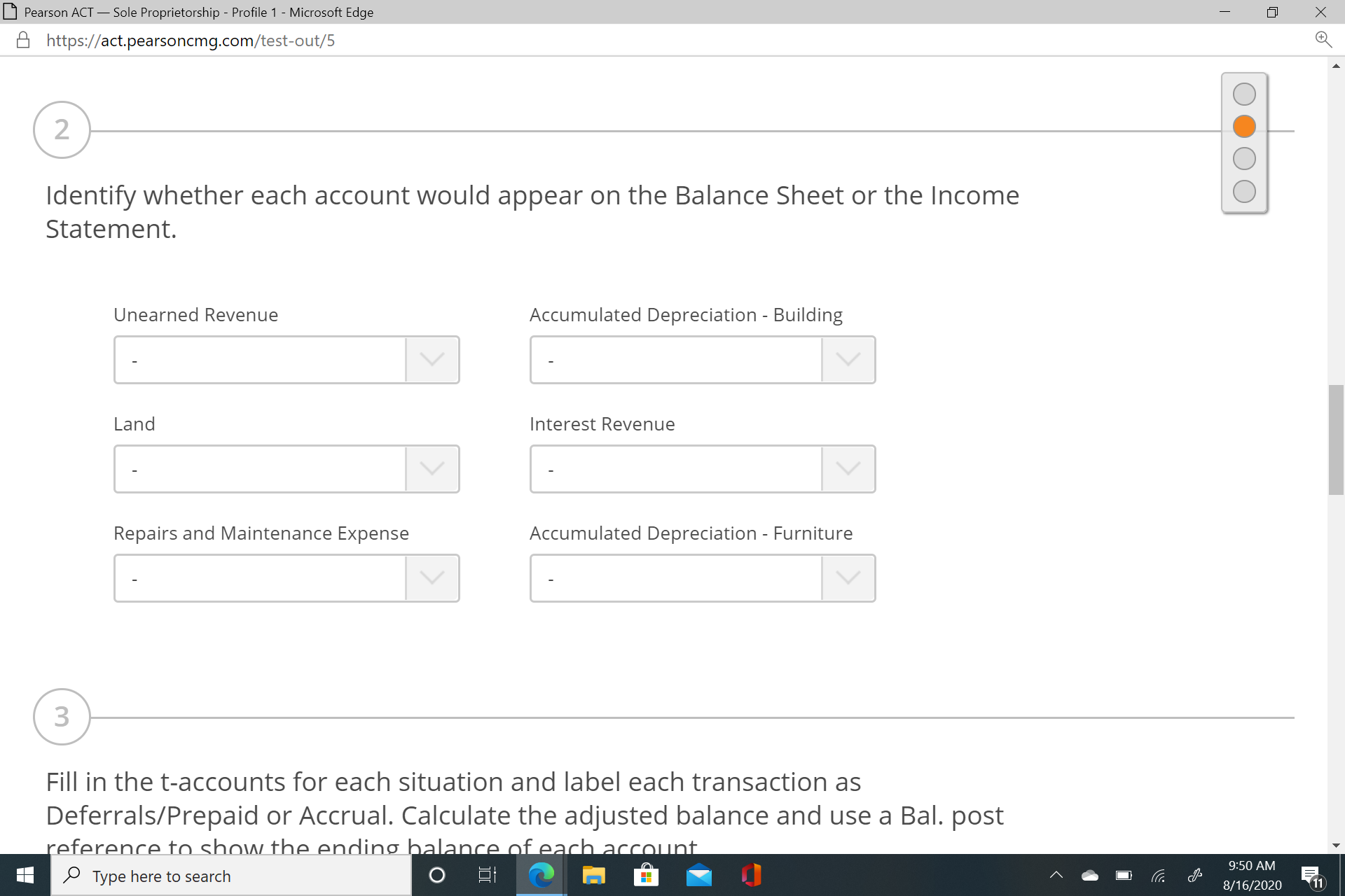 I have attached question below Pearson ACT - Sole Proprietorship - Profile