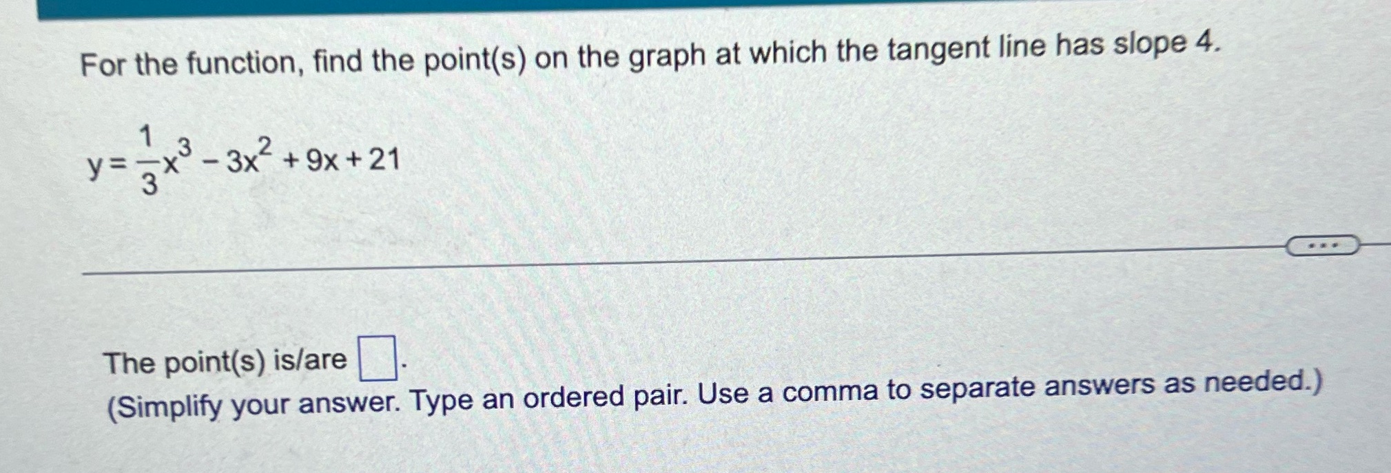 Please show step by step For the function, find the point(s) on