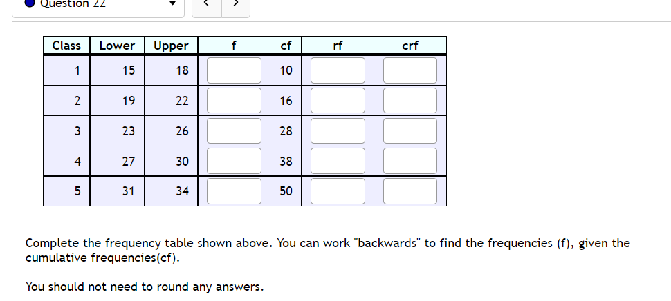 of 50 people. a. How many people are between 25 and 31