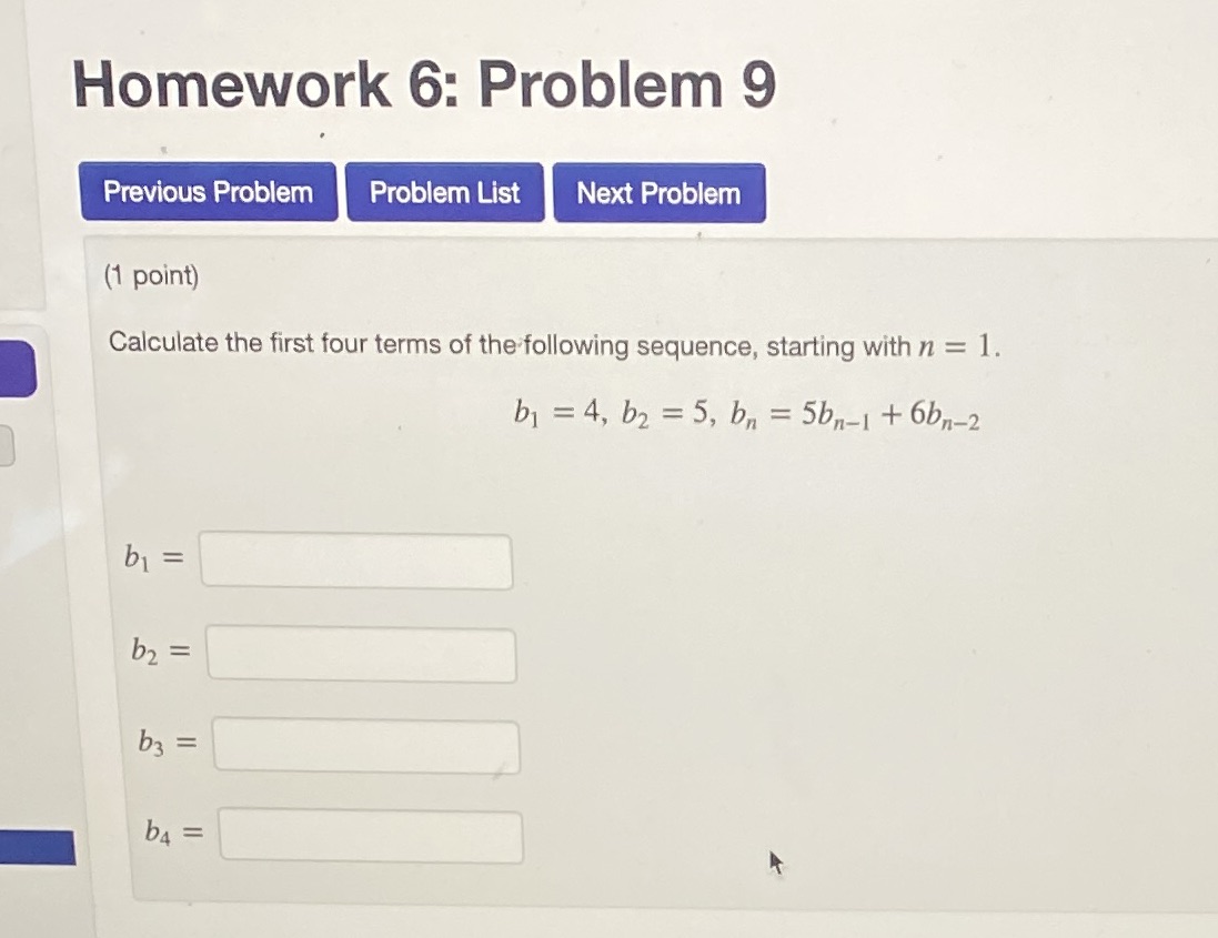  Homework 6: Problem 9 Previous Problem Problem List Next Problem (1