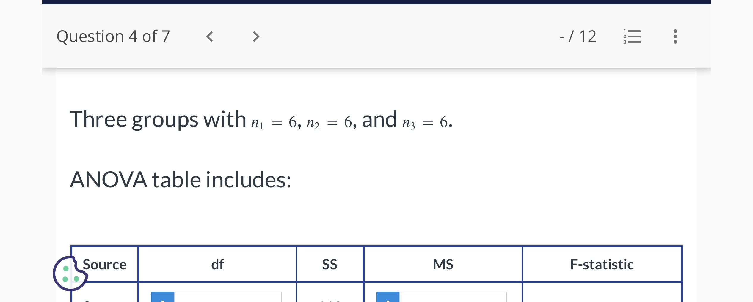 in which set of sample data, A or B, there is likely