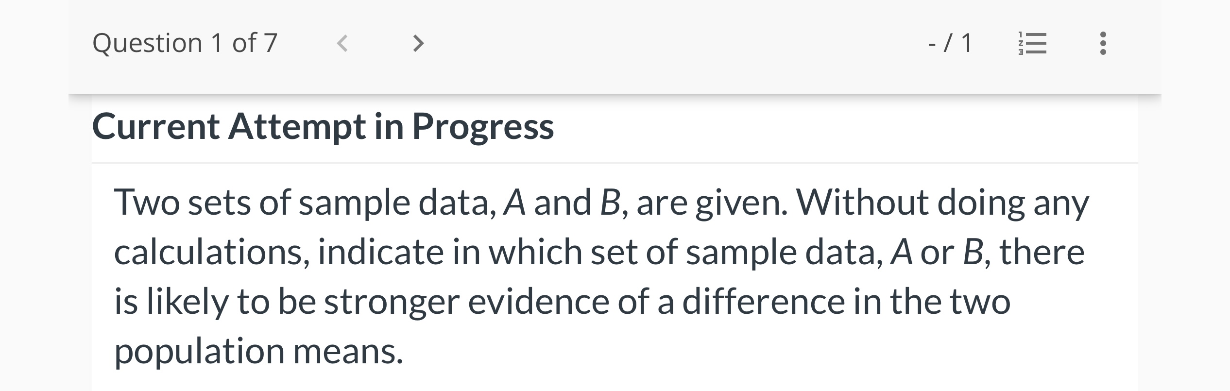 - / 6 ;: Some computer output for an analysis of variance