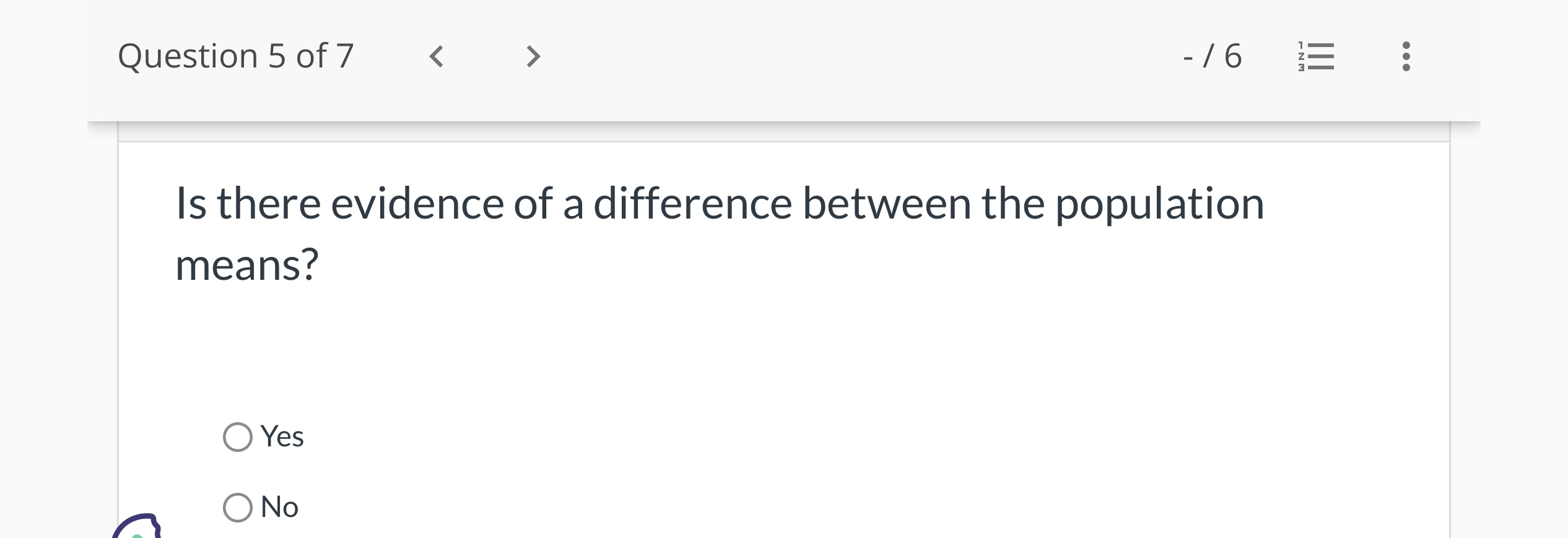 1 of7 > /1 Current Attempt in Progress Two sets of sample