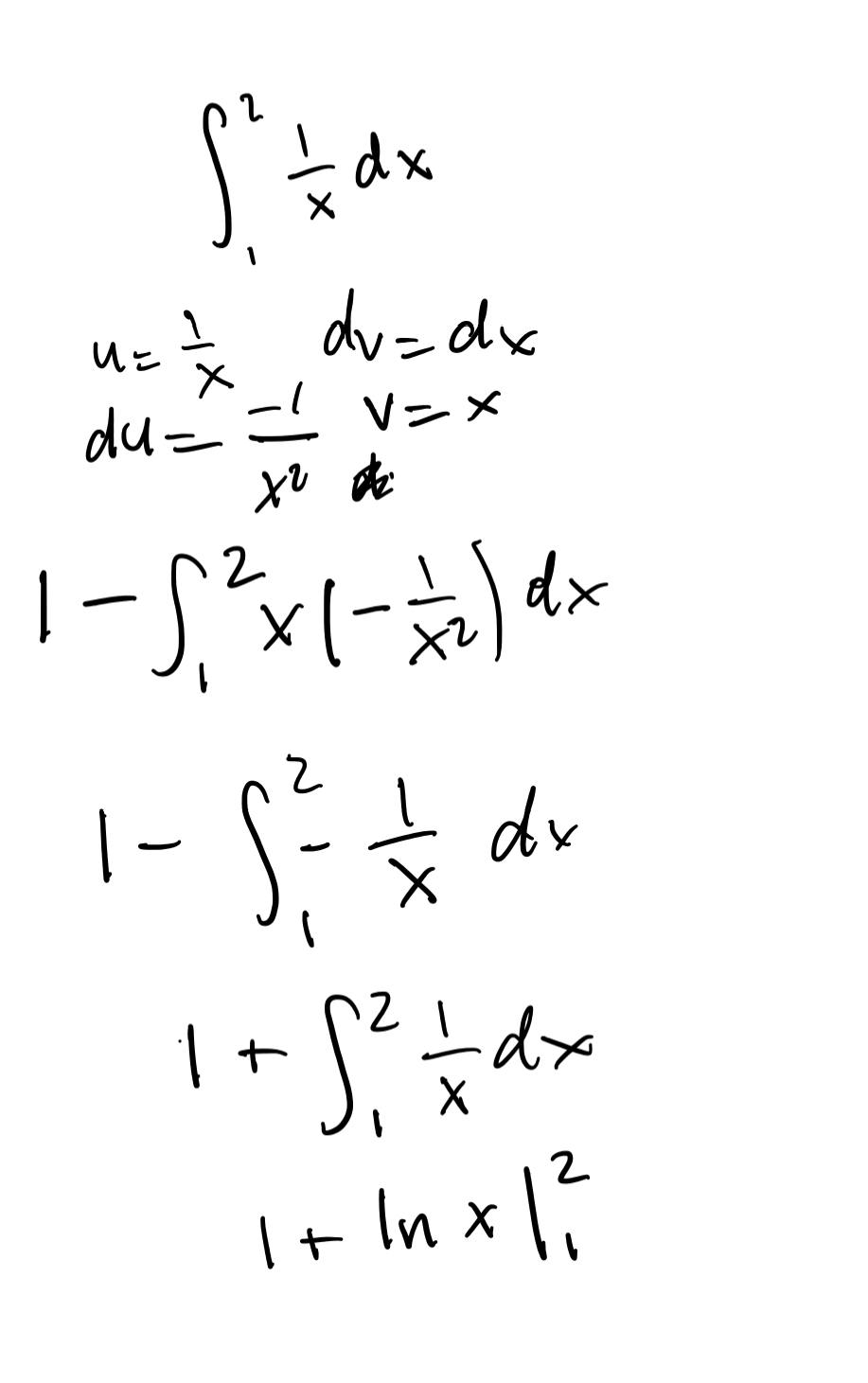If we had the problem, 12x1dx, and we had to use integration