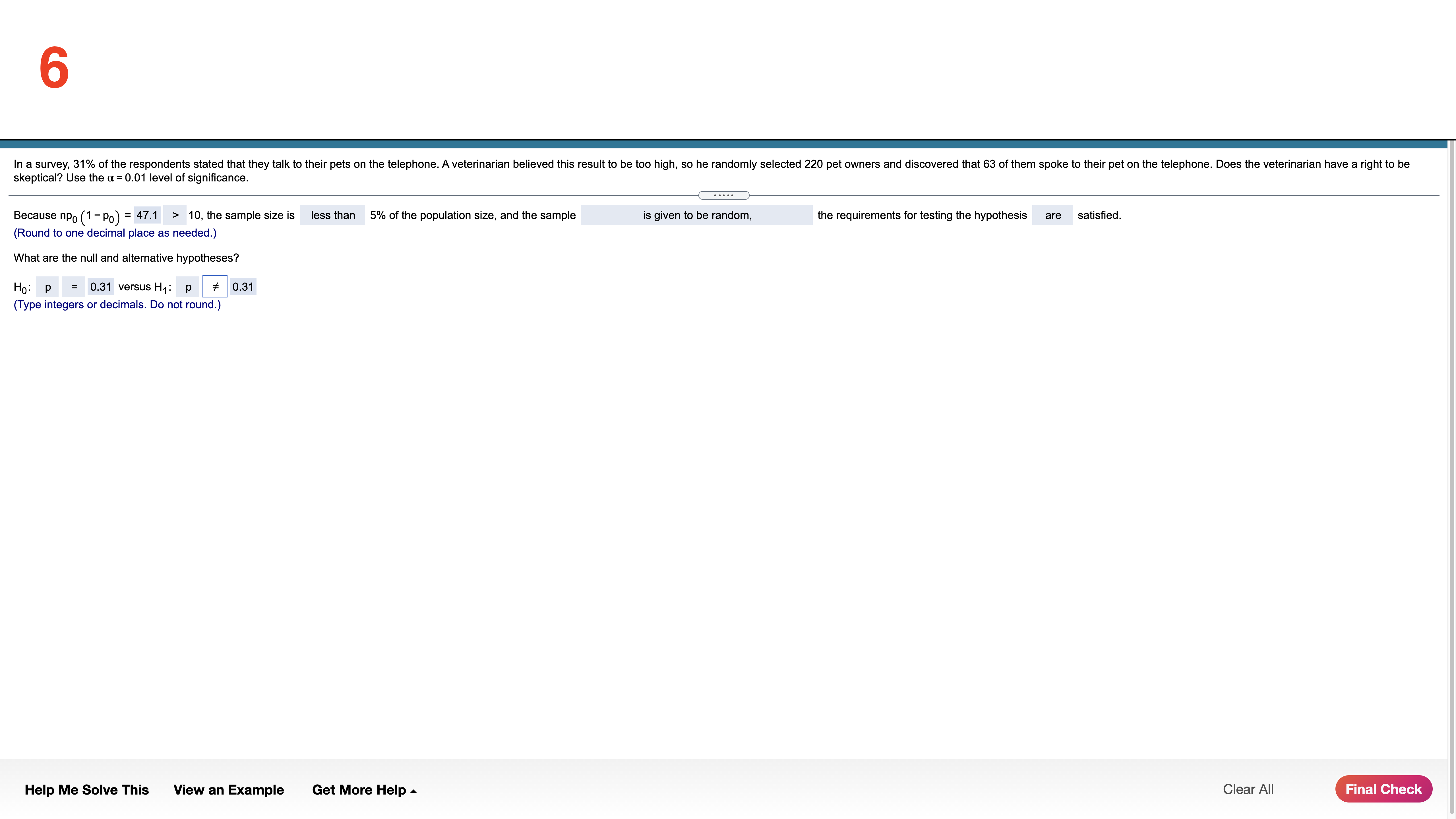 that 422 have donated blood in the past two years. Complete parts