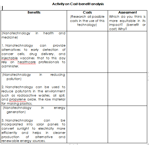  Cost-Benefit Analysis or benefit-cost analysis involves adding up all the benefits