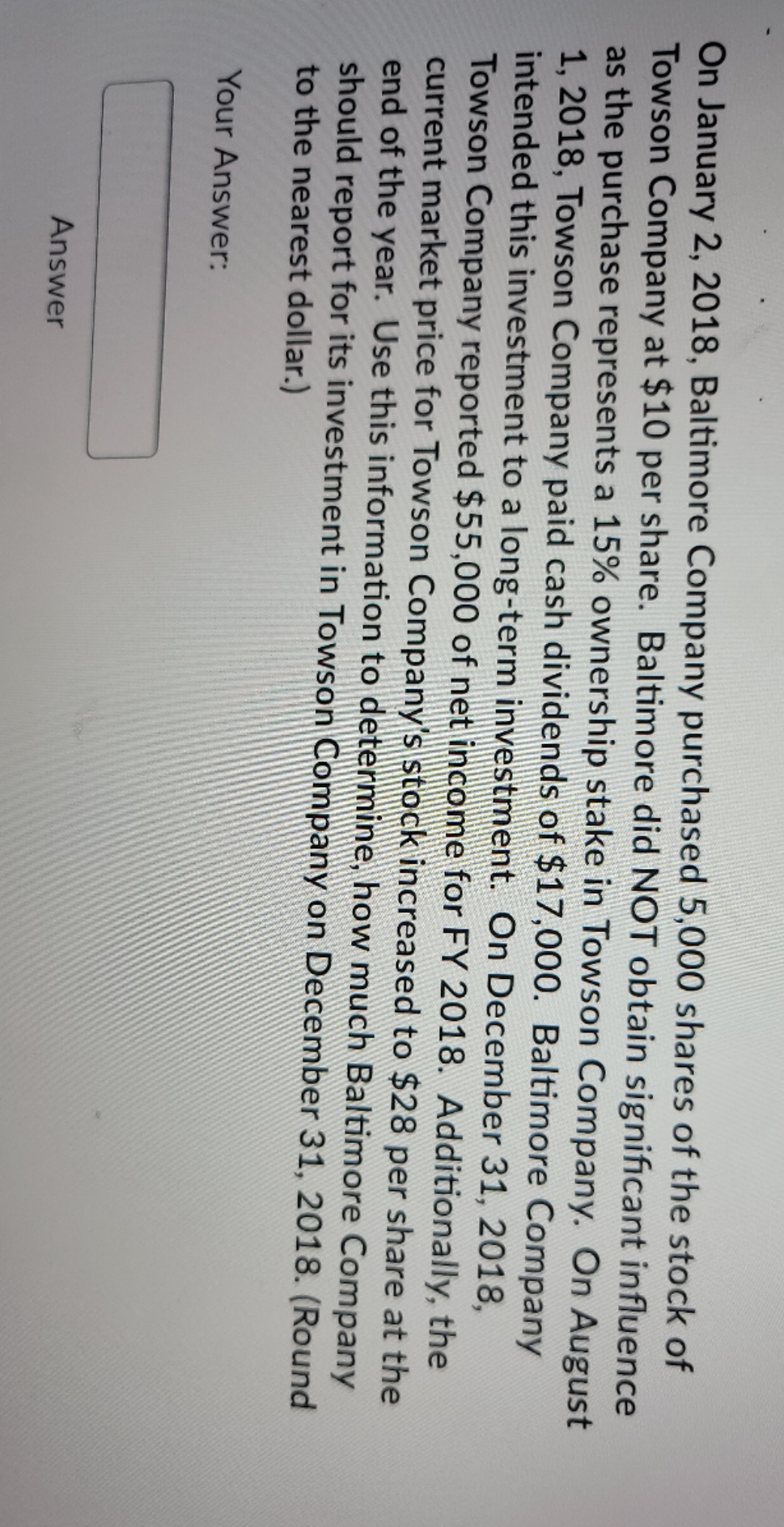 Please help explain how to solve this problem? On January 2, 2018,