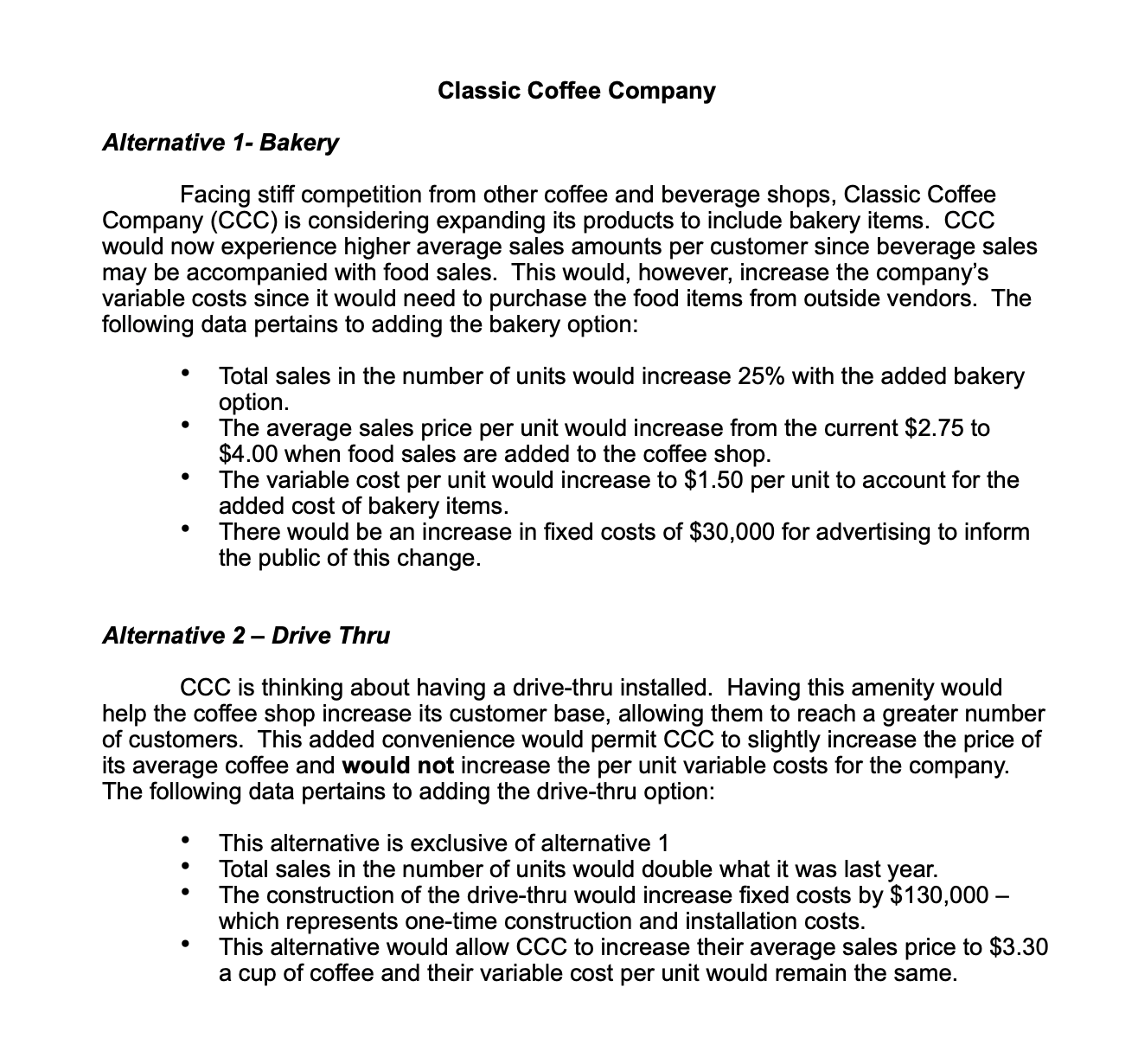 recommend to Nathan and Cody?Why?The company can only pick one of the