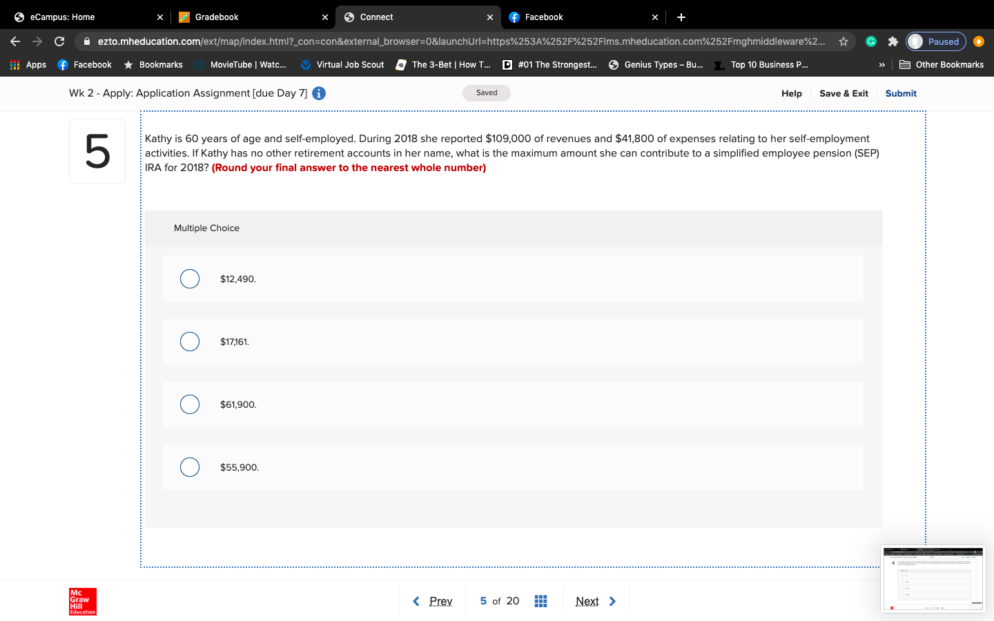 Hello, I need help solving this accounting problem. S eCampus: Home Gradebook