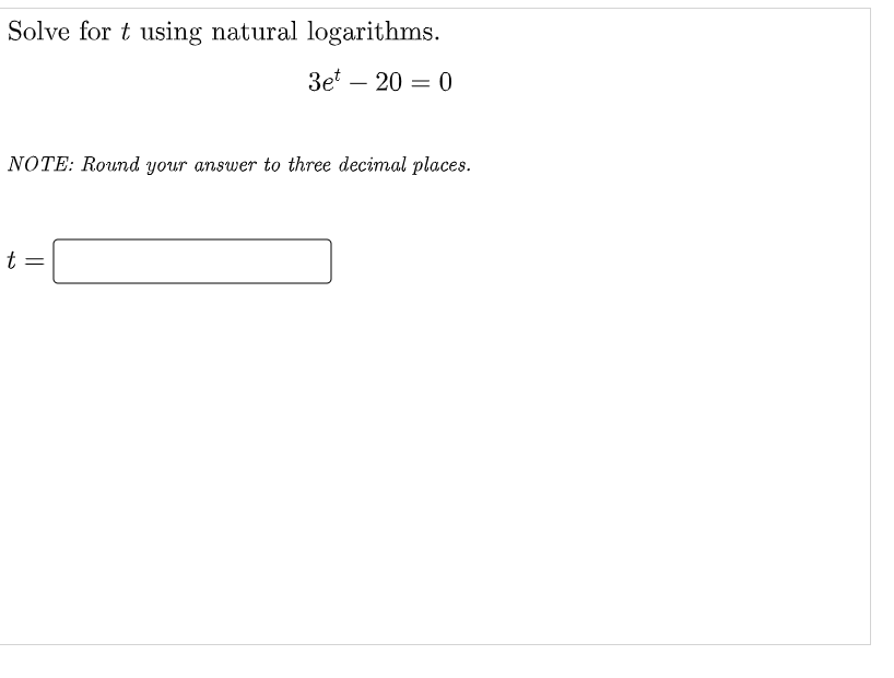 answer to three decimal places. i eTextbook and Media Save for Later