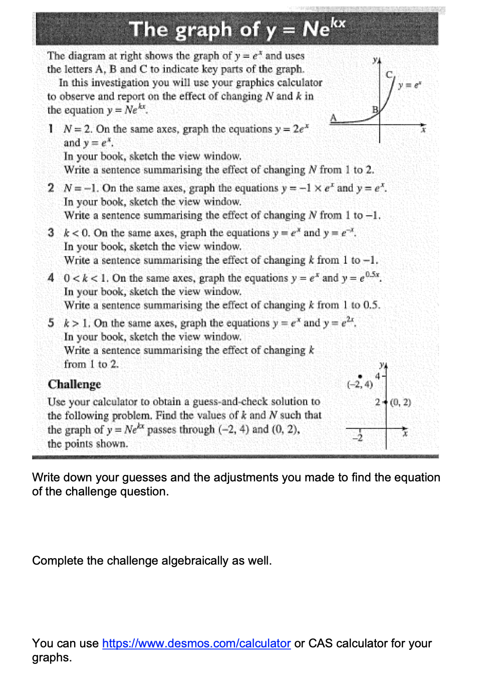 differentiation and applications ( ** )Please answer the questions on the attachment