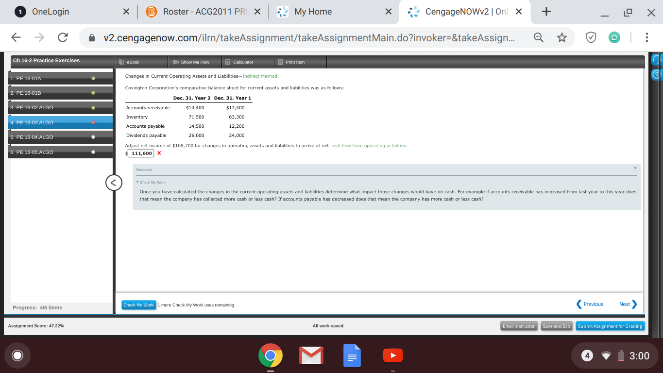 please help me! 1 OneLogin X B Roster - ACG2011 PRI X