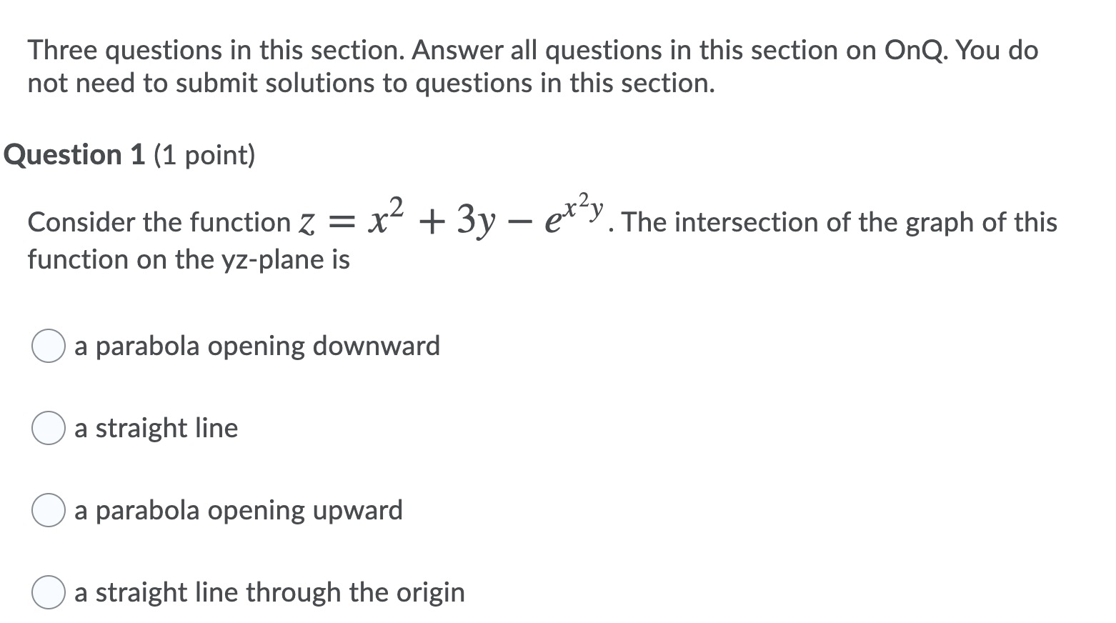 Three questions in this section. Answer all questions in this section