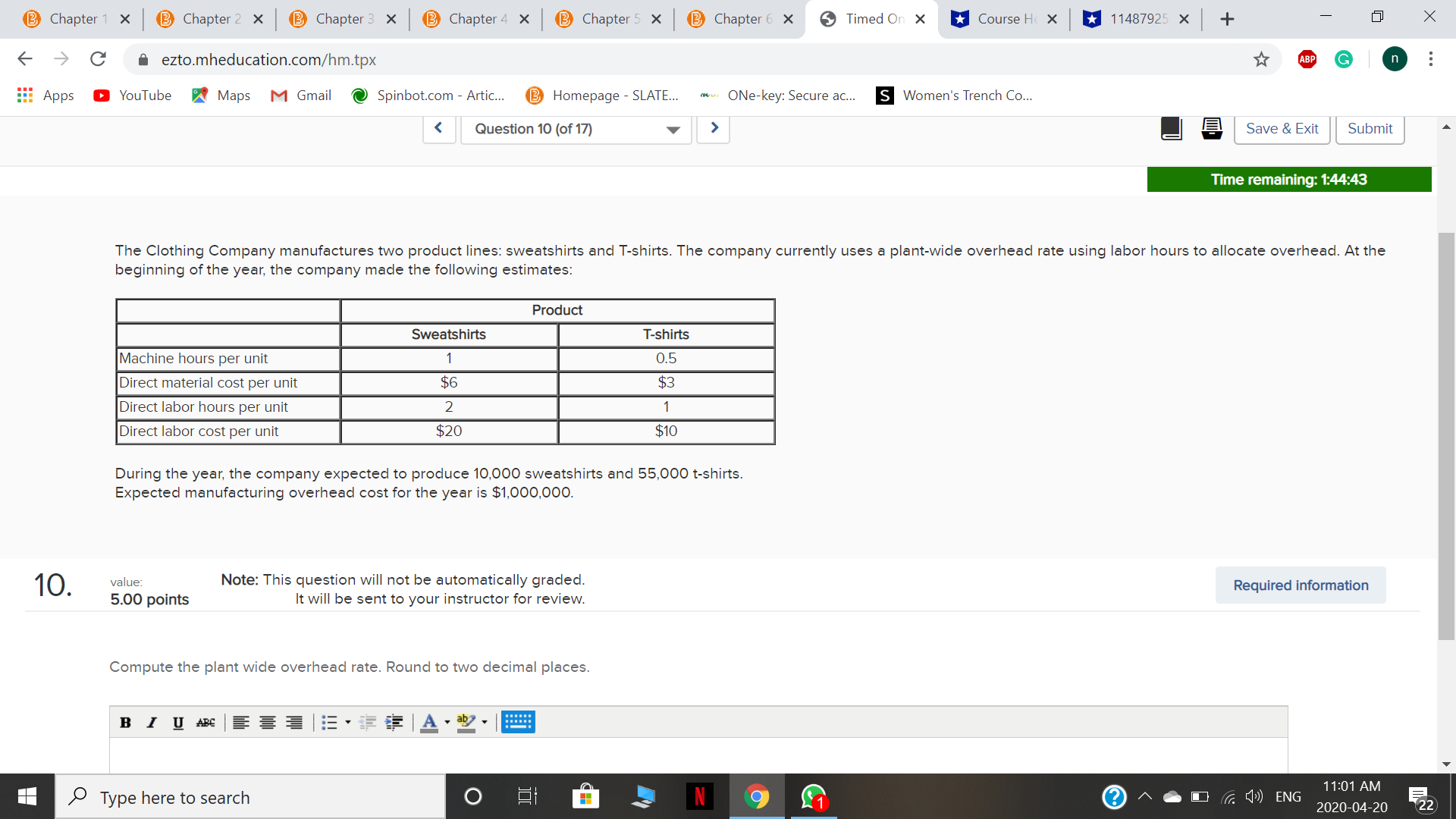 Please show full explanation. thank you so much Chapter 1 X B