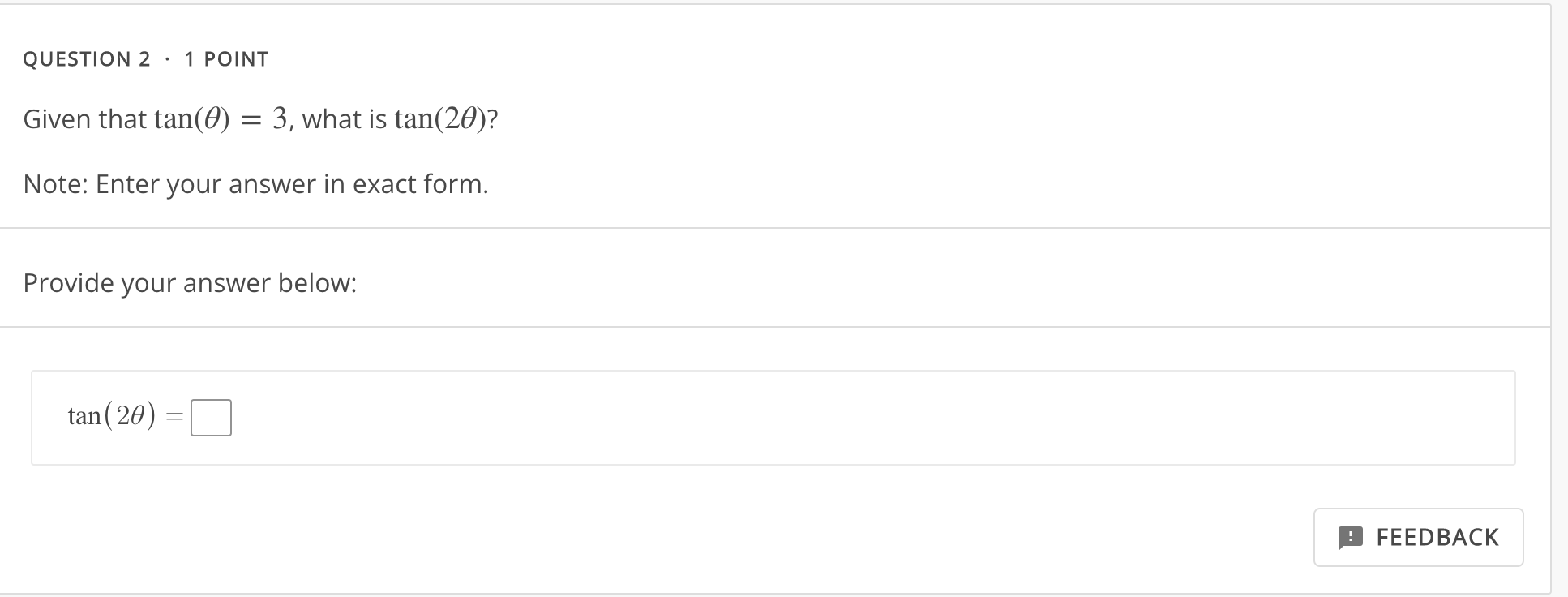 and O is in Quadrant II, what is cos(20)? Give an exact